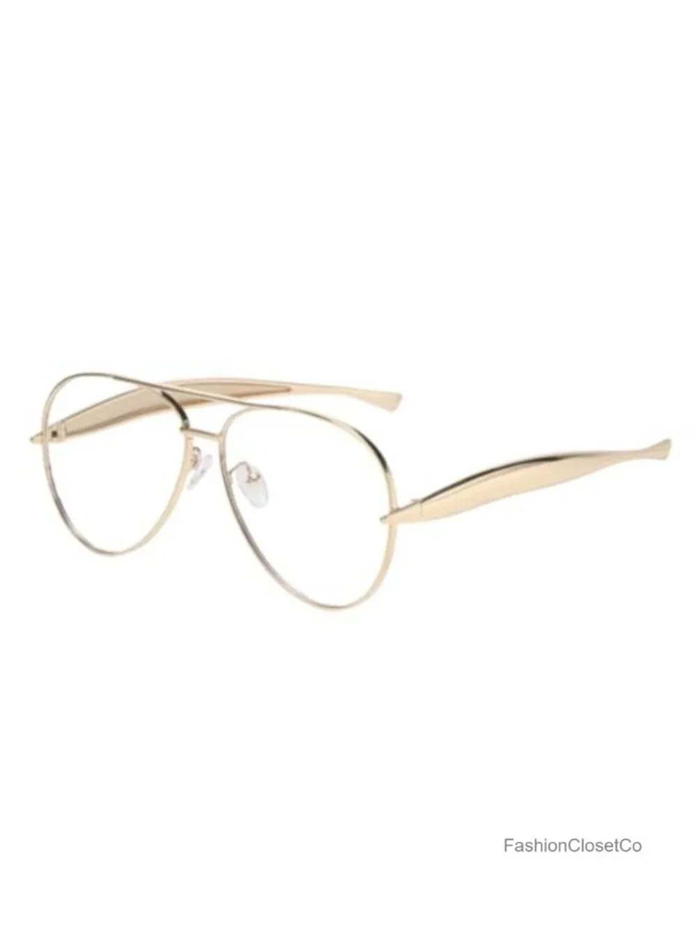 Oversized Pilot Frog Eye Sunglasses Metal Frame UV400 Retro Shades